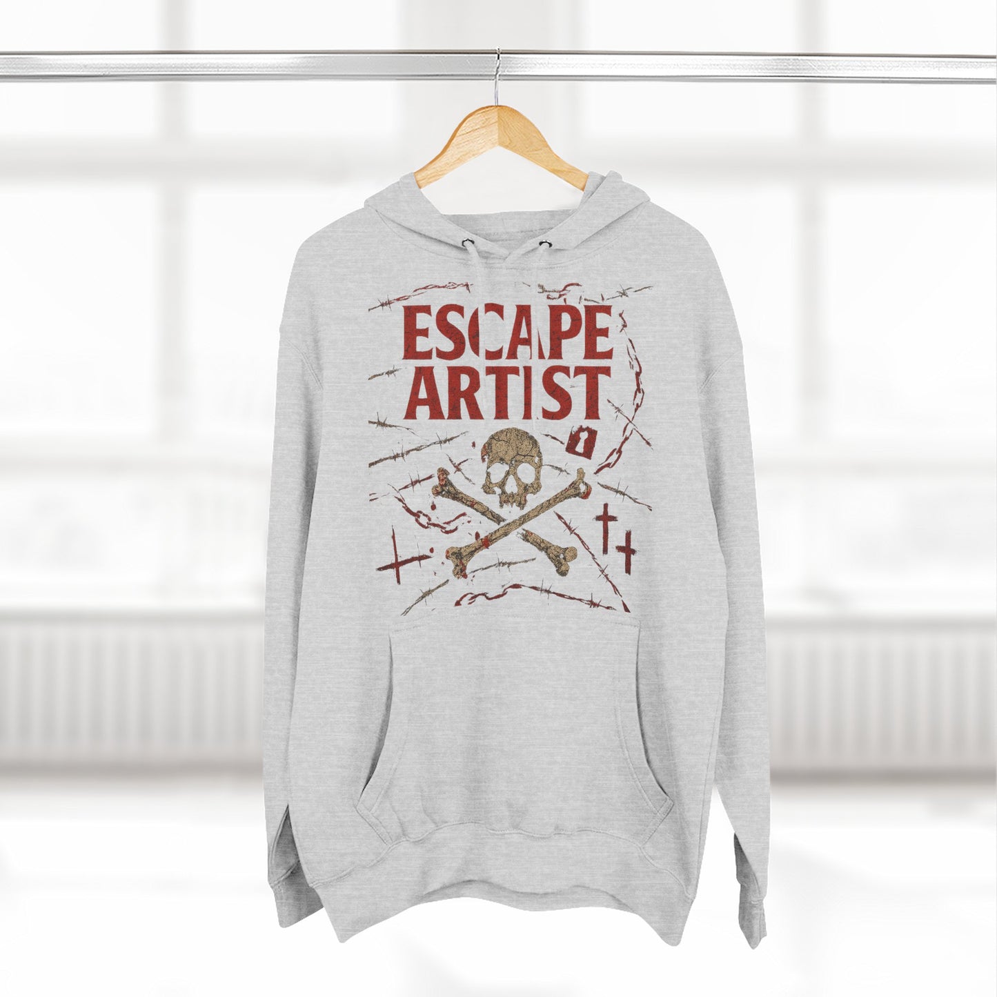 Escape artist “you heard the chains drop?” Hoodie