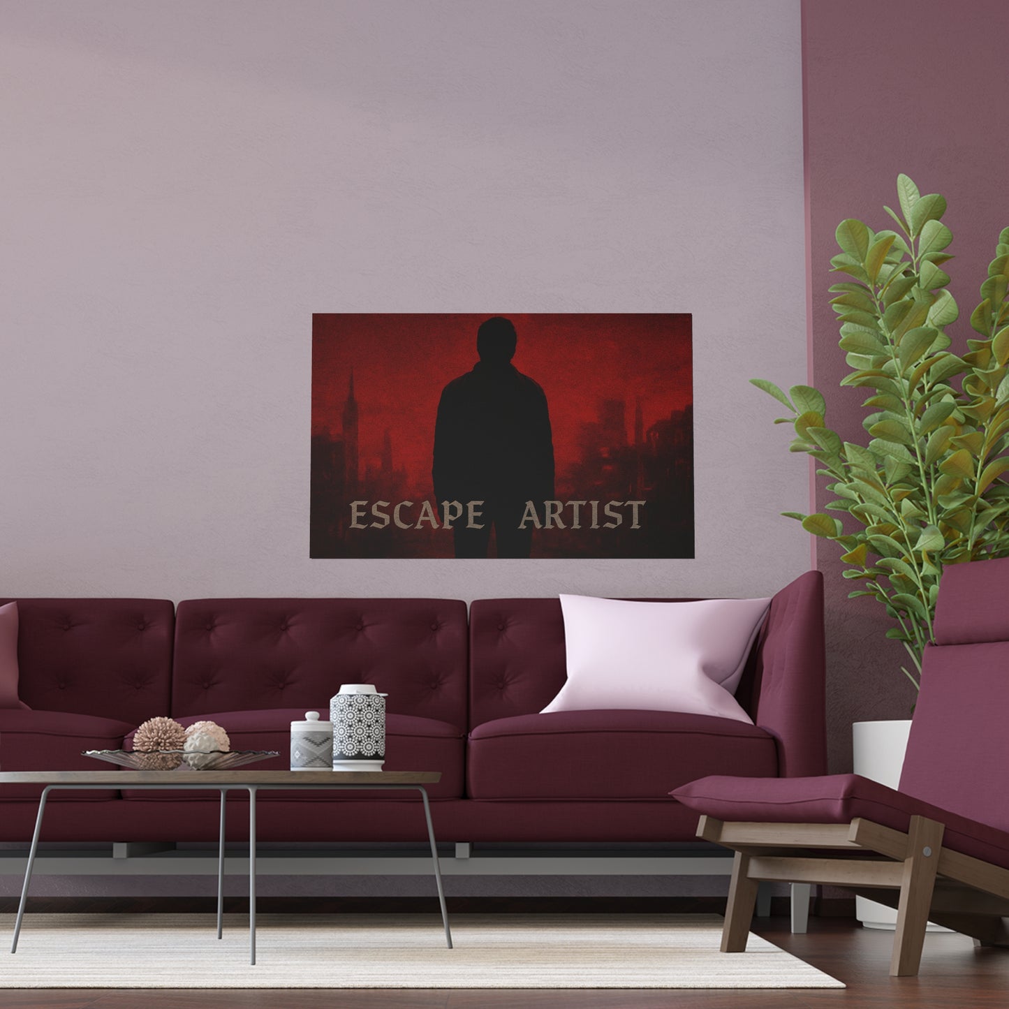 Escape Artist Silk Poster, Wall Decor for Art Lovers, Home Decoration, Unique Gift, Indoor Outdoor Art