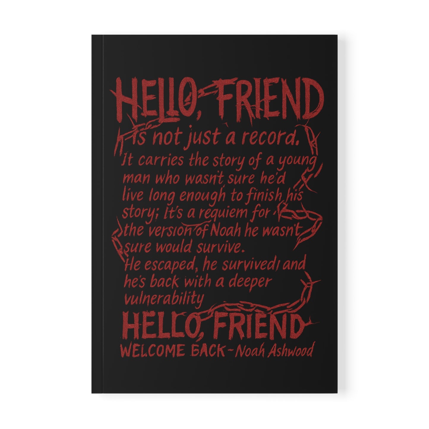 Hello, Friend Softcover Notebook