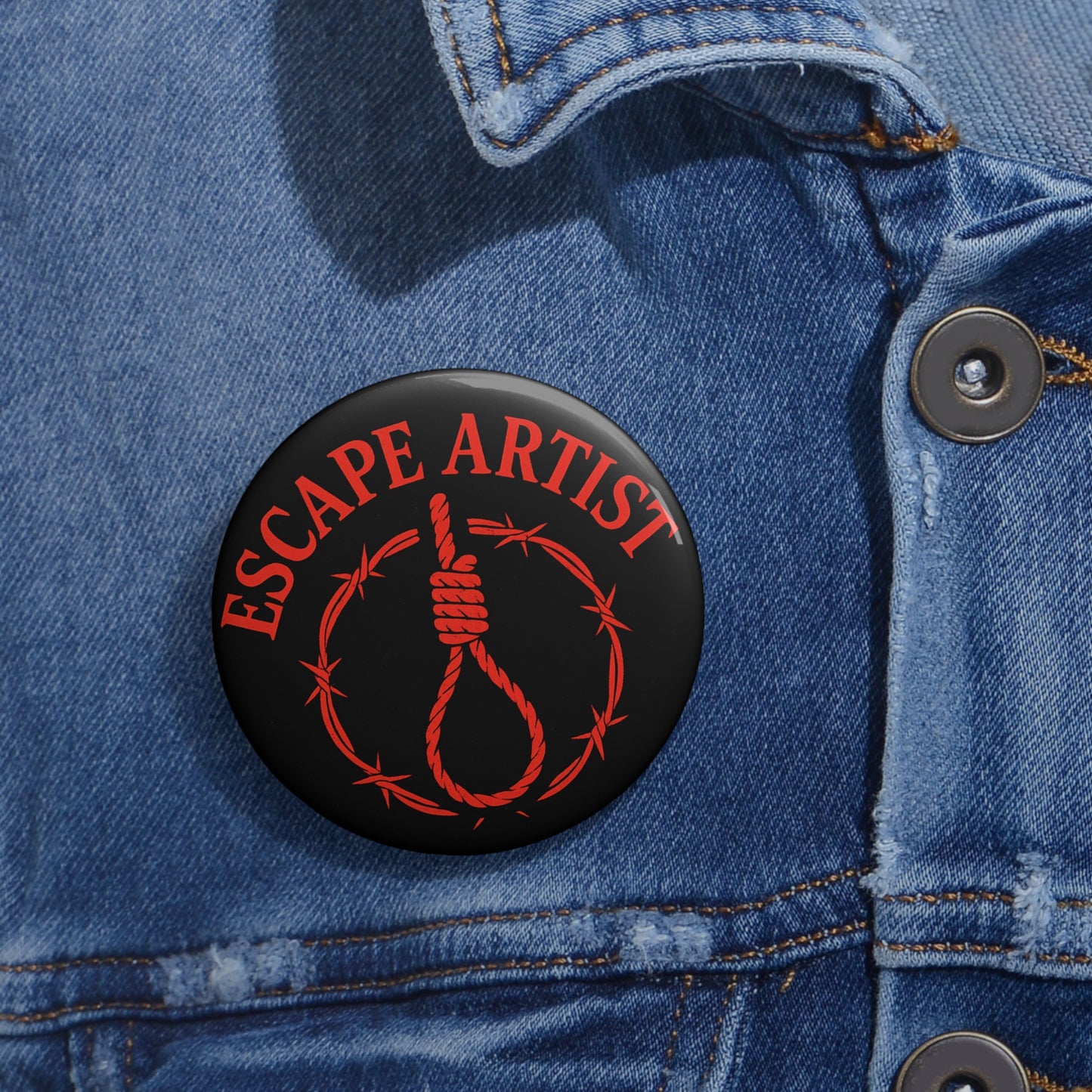 Escape Artist Pin Buttons | Unique Accessories, Gift Ideas, Fashion Flair, Statement Pins, Collectible Badges
