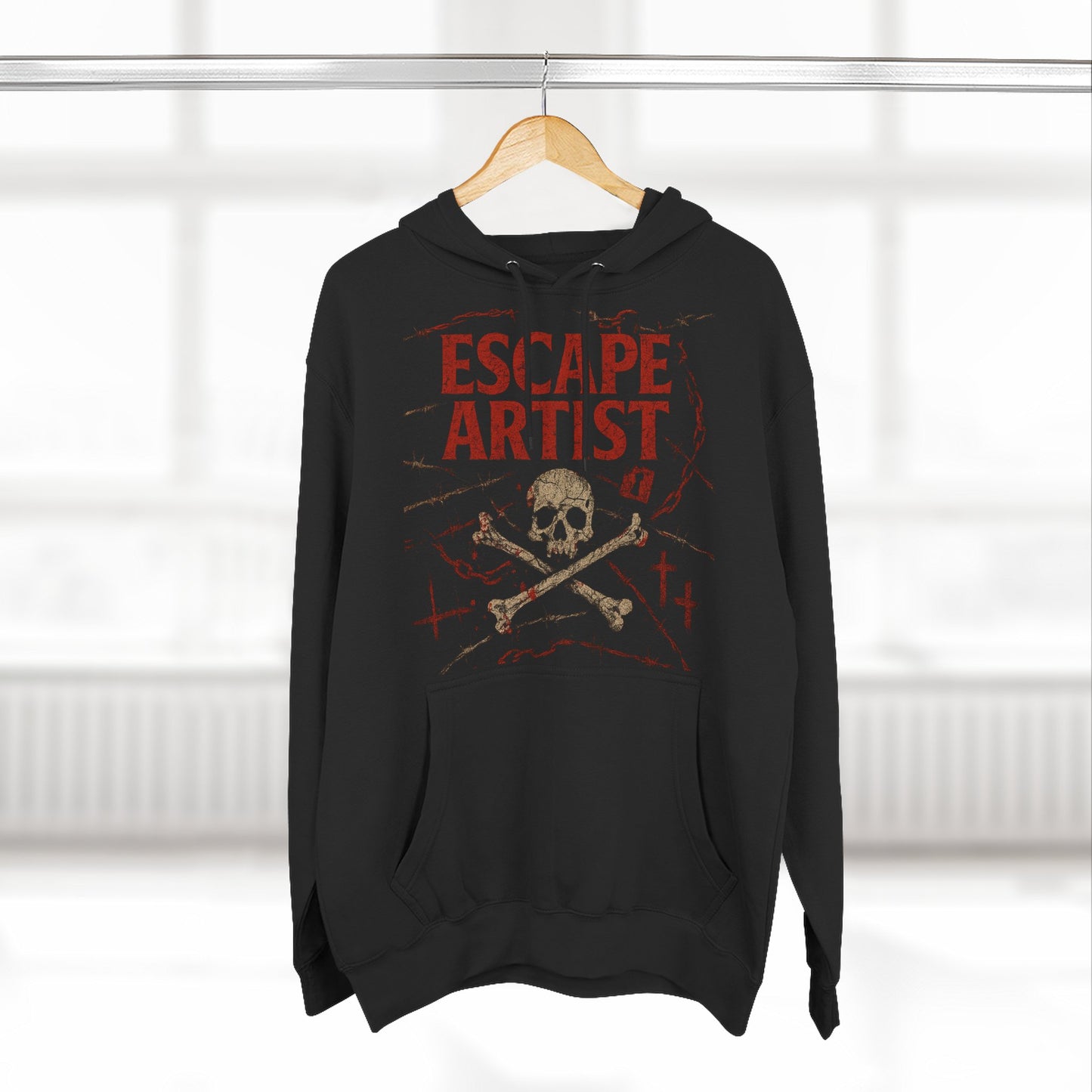 Escape artist “you heard the chains drop?” Hoodie