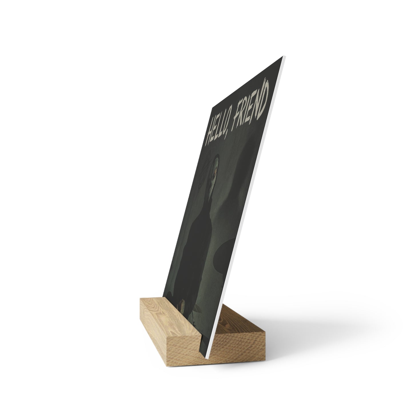 Hello, Friend Gallery Board Stand, Display Art, Gift for Friends, Home Decor, Unique Art Piece, Wall Art