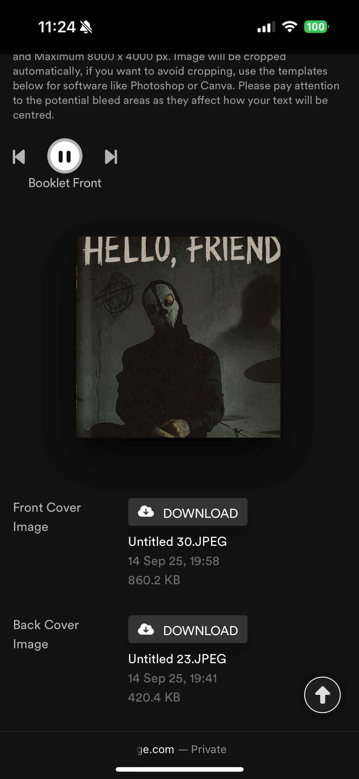 HELLO, FRIEND vinyl