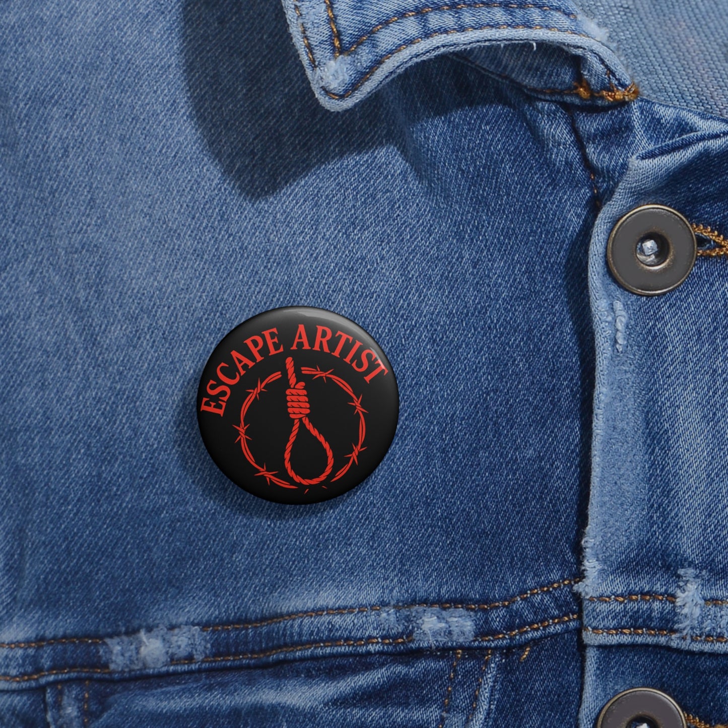 Escape Artist Pin Buttons | Unique Accessories, Gift Ideas, Fashion Flair, Statement Pins, Collectible Badges