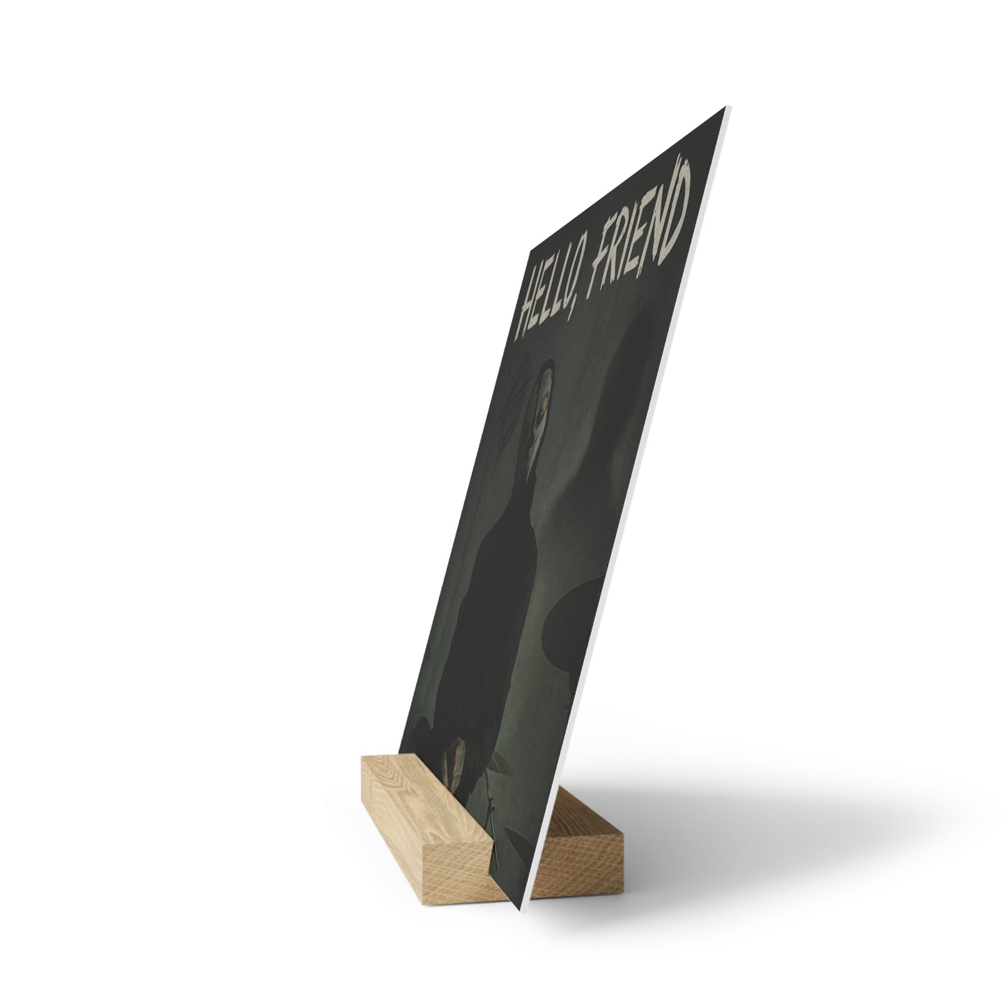 Hello, Friend Gallery Board Stand, Display Art, Gift for Friends, Home Decor, Unique Art Piece, Wall Art