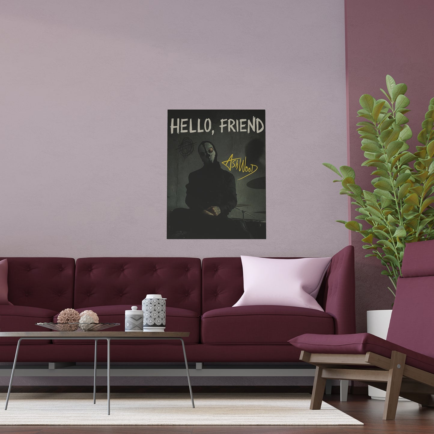 Hello, friend signed poster