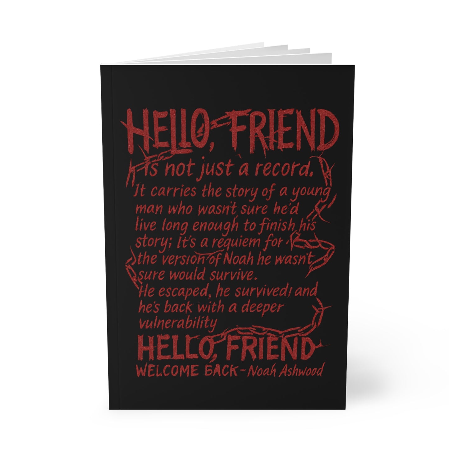 Hello, Friend Softcover Notebook