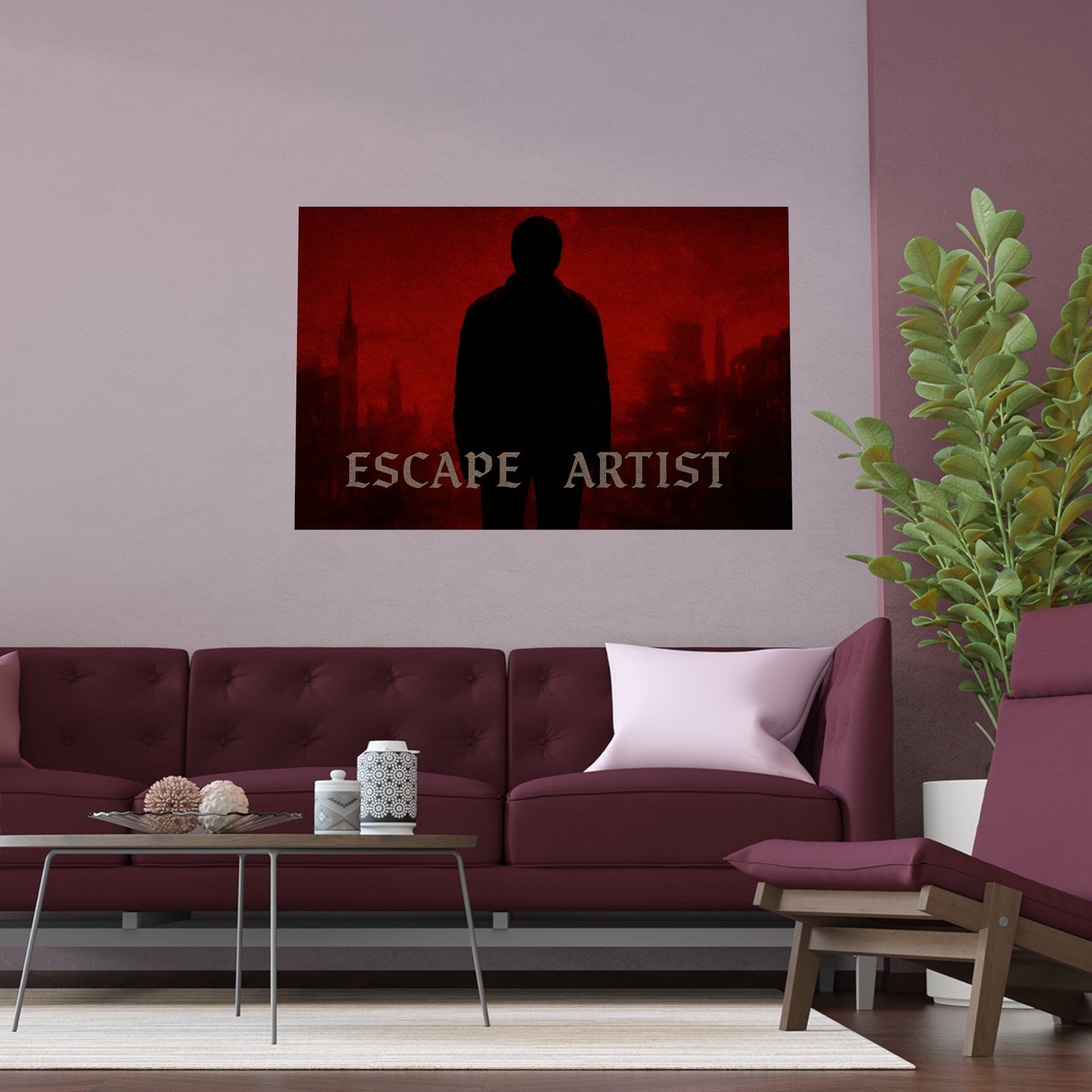 Escape Artist Silk Poster, Wall Decor for Art Lovers, Home Decoration, Unique Gift, Indoor Outdoor Art