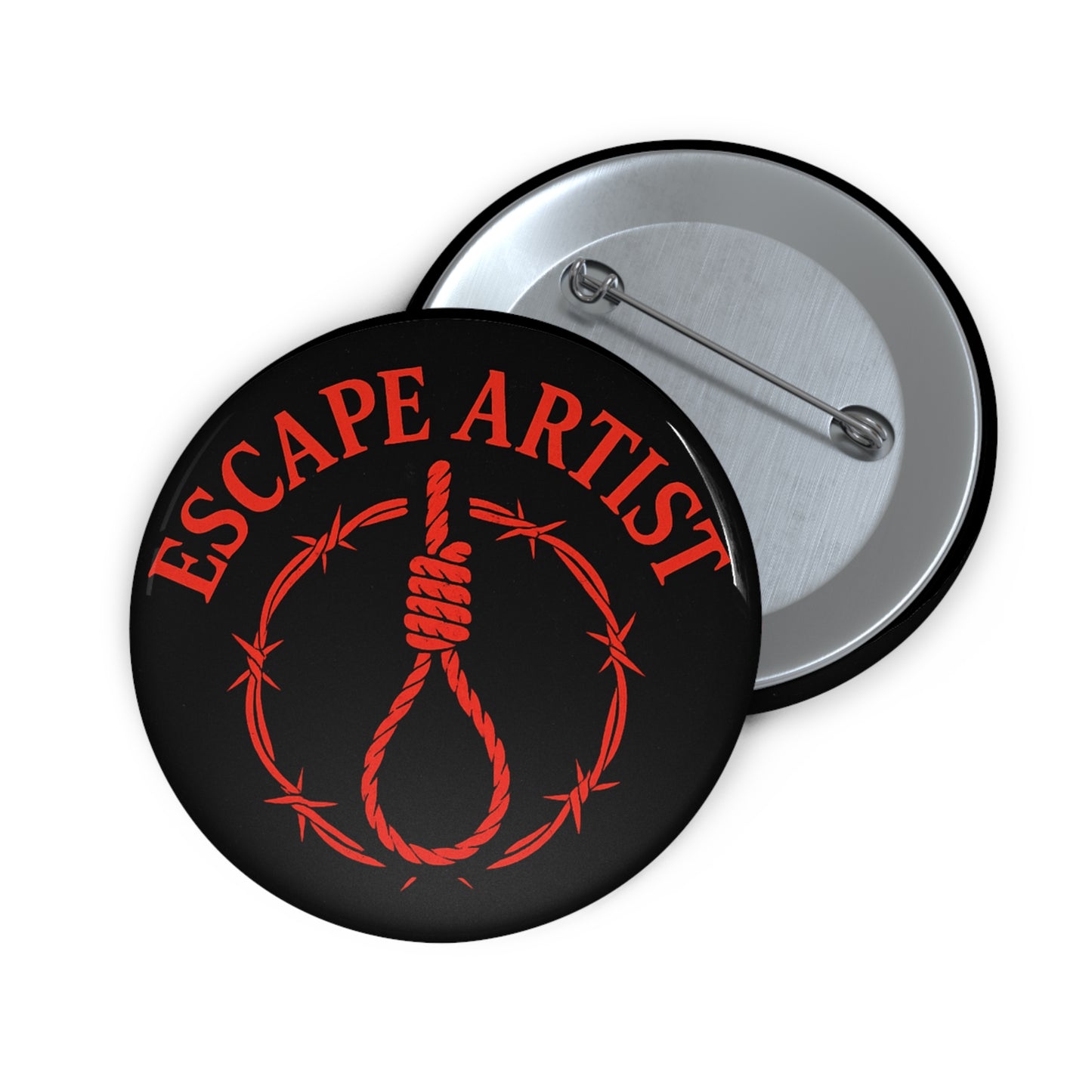 Escape Artist Pin Buttons | Unique Accessories, Gift Ideas, Fashion Flair, Statement Pins, Collectible Badges