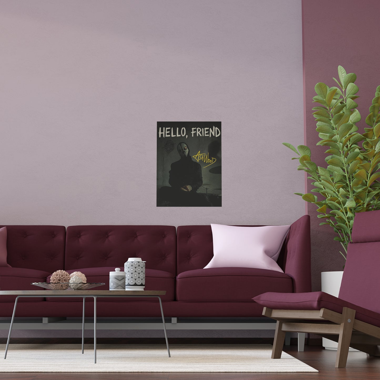 Hello, friend signed poster